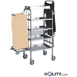 Carrello Portabiancheria In Acciaio Inox H09171