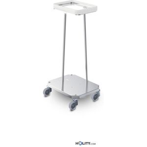 Carrello Portasacco Inox Per Biancheria Sporca H492_26