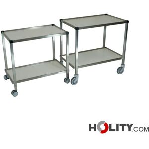 Carrello Medicazione In Acciaio E Piani In Laminato Plastico H527_22