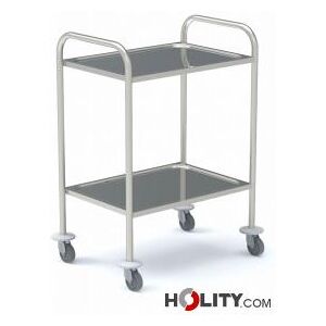 Carrello Per Attrezzature Sanitarie A 2 Ripiani Sagomati H740_23