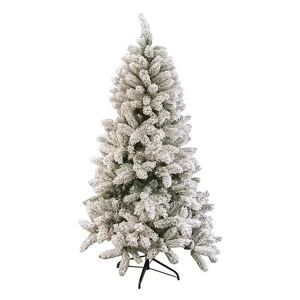 Viscio Trading Albero di Natale Gran Paradiso innevato 210cm verde e bianco Viscio