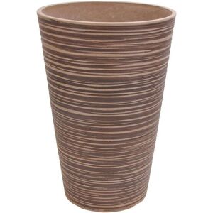 Milani Home Vaso Per Piante Da Esterno Interno Di Design In Fibra Sintetica Resistente Taupe x 46 x cm