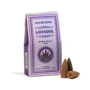 Ayurvedic Lavanda 10 coni Backflow Incense