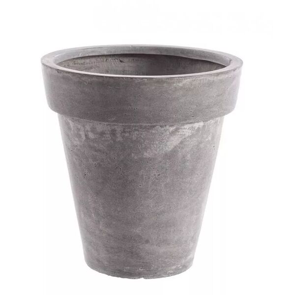 contemporary style vaso cement classico grigio h38