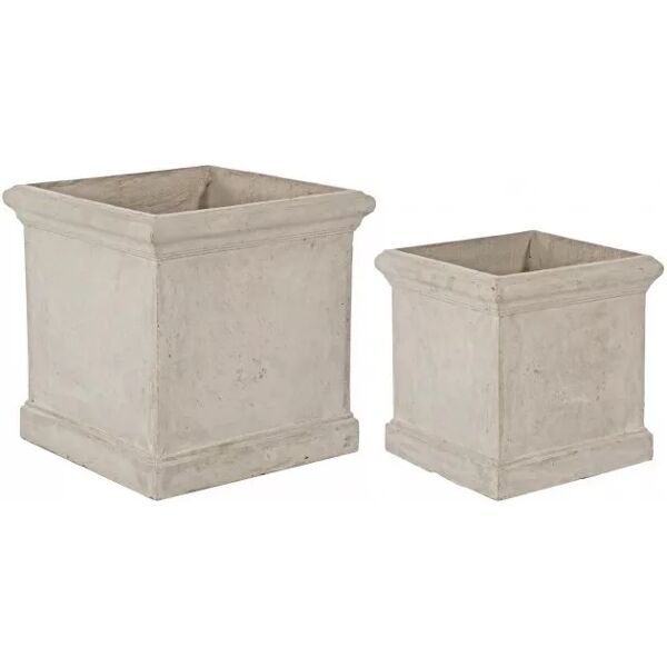 contemporary style set2 vaso cement qu sabbia