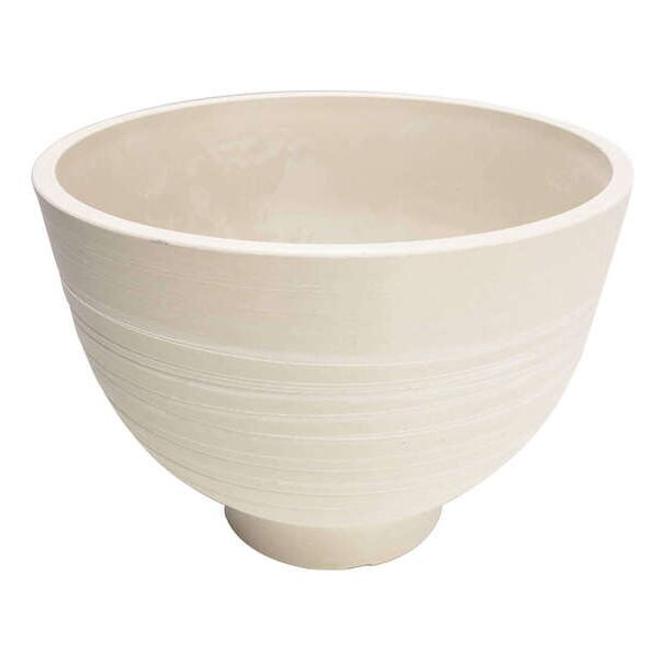 milani home vaso per piante da esterno interno di design in fibra sintetica resistente bianco x 28 x cm