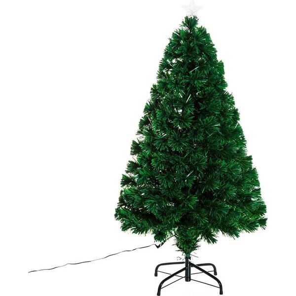 dechome d0345 albero di natale h. 120 cm in fibra ottica con supporto in pvc foltissimo - d0345