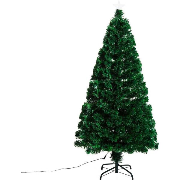 dechome d0350 albero di natale h. 150 cm foltissimo in fibra ottica altezza 150 cm con supporto - d0350