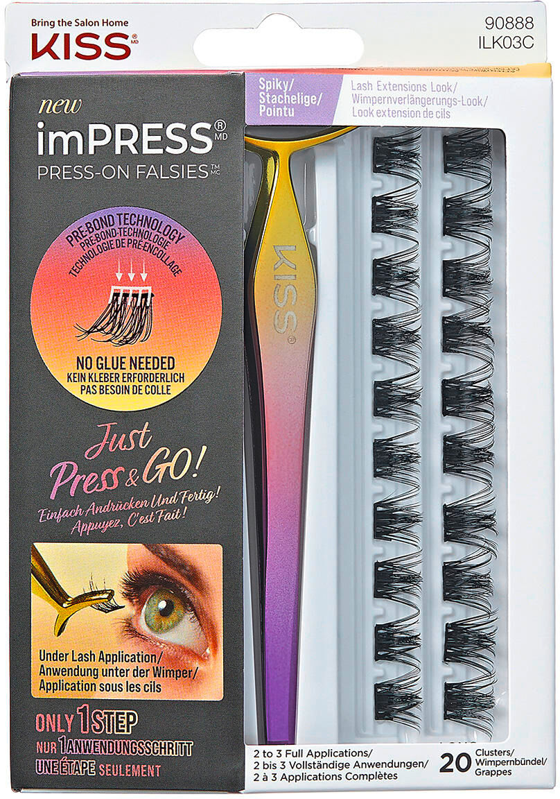 KISS imPRESS FALSIES Press-on Lash KIT 03 Spiky