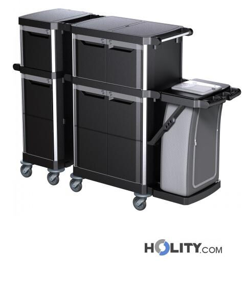 Carrello Multiuso Con Due Moduli E Portasacco H489_59