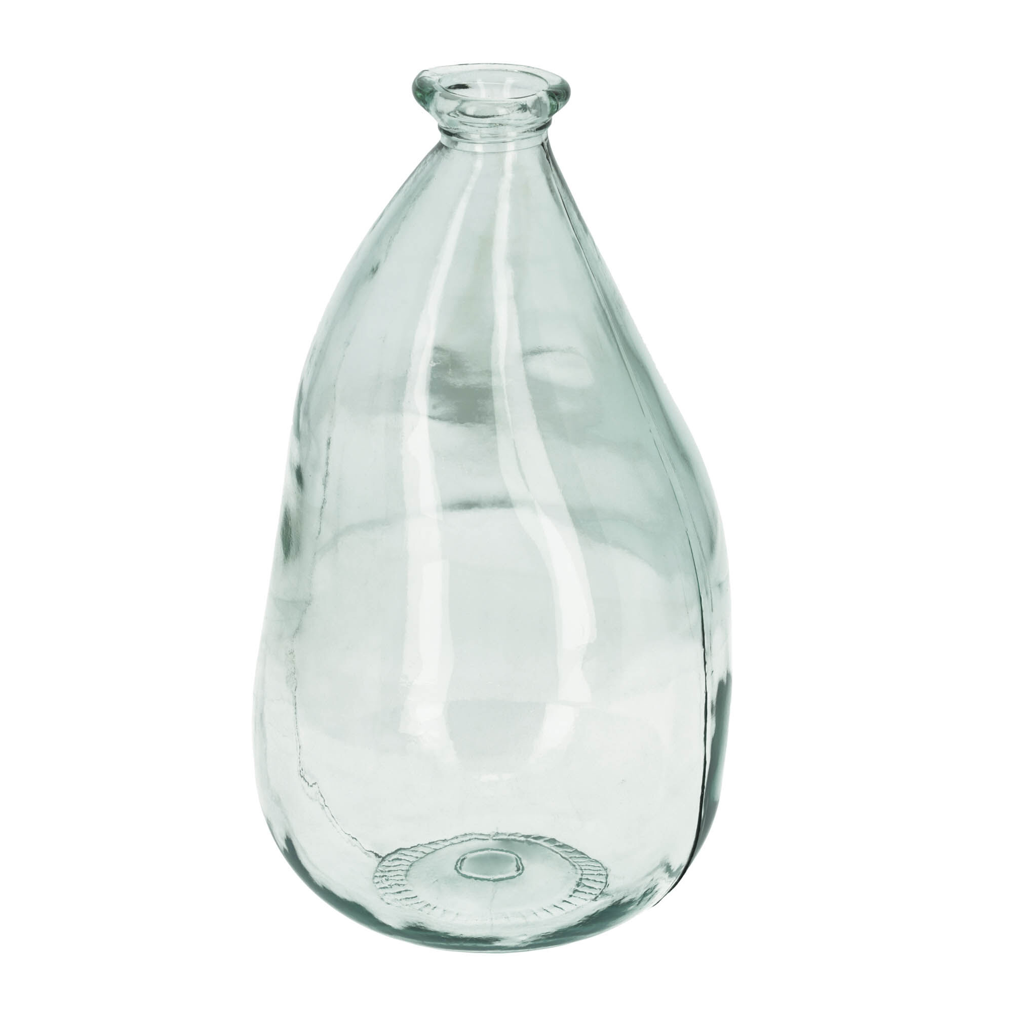 Kave Home Vaso Brenna medio trasparente in vetro 100% riciclato