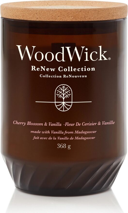 WOODWICK ReNew Cherry Blossom & Vanilla Candele in Vetro Grande 368 gr