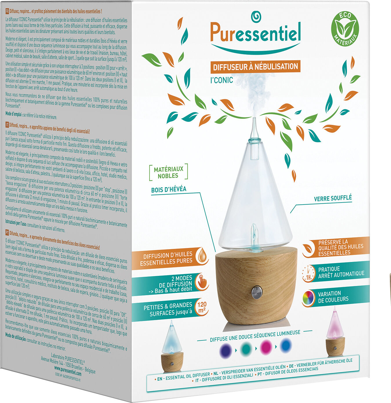 PURESSENTIEL diffusore a nebulizzazione iconic 1 pezzo