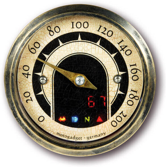 motogadget Analog speedo mst vintage, con anello in ottone