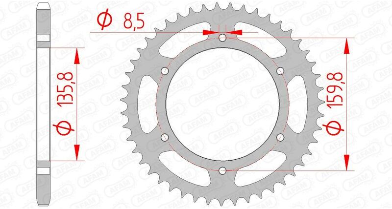 AFAM Corona standard in acciaio 35304 - 520