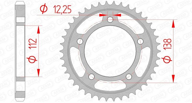 AFAM Corona standard in acciaio 10508 - 530