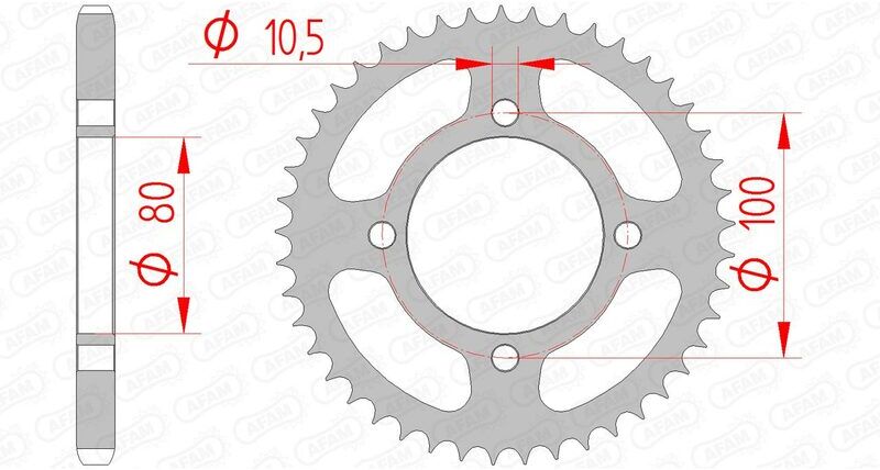 AFAM Corona standard in acciaio 14213 - 428