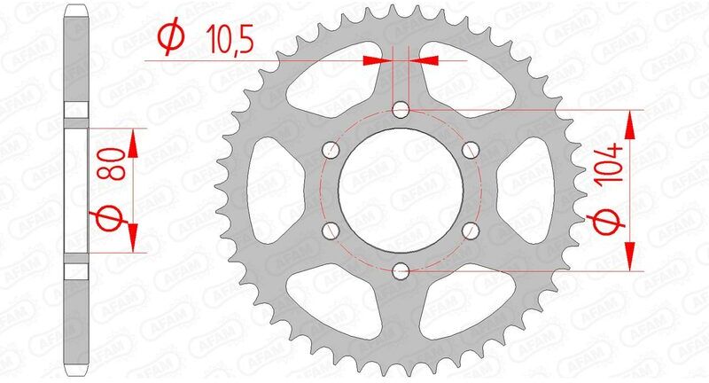 AFAM Corona standard in acciaio 16606 - 520