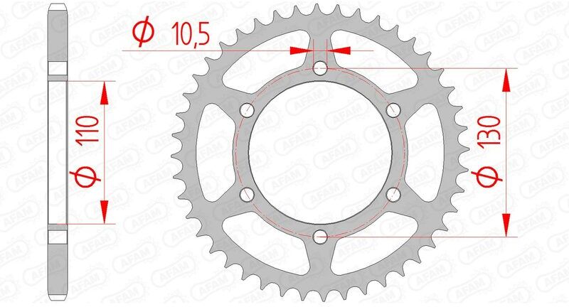 AFAM Corona standard in acciaio 16500 - 520