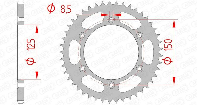 AFAM Corona standard in acciaio 71304 - 520