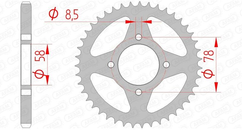 AFAM Corona standard in acciaio 14201 - 428