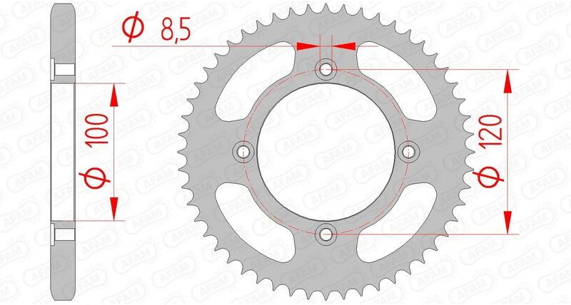 AFAM Corona standard in acciaio 38200 - 428