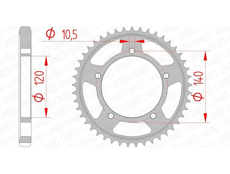 AFAM Corona standard in acciaio 86603 - 530