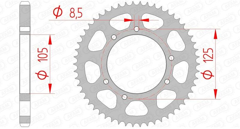 AFAM Corona standard in acciaio 47200 - 428