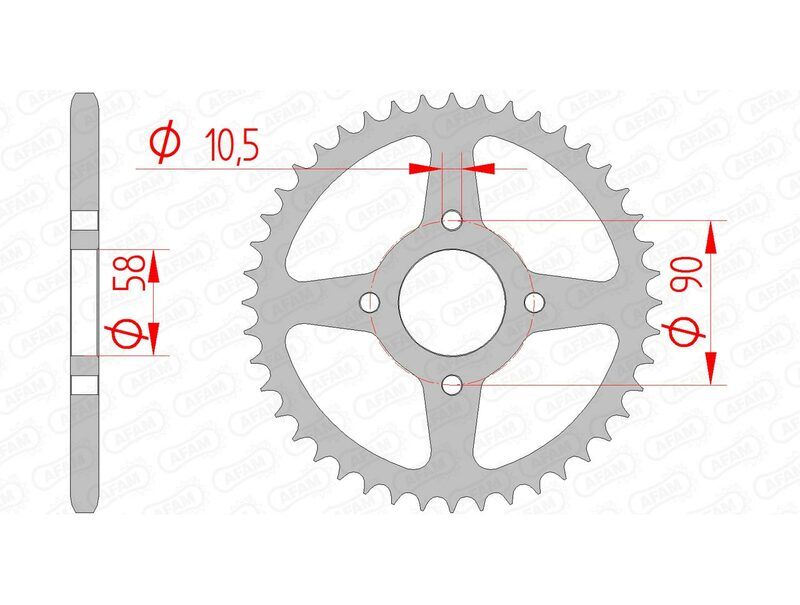 AFAM Corona standard in acciaio 10221 - 520