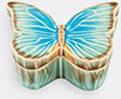 Bordallo Pinheiro 'cloudy Butterflies' Box, Small, Light Blue