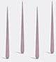 Zaha Hadid Design 'tapered' Candle, Set Of Four, Tall, Mauve