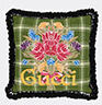 Gucci 'bouquet' Cushion, Green