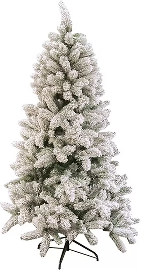 Viscio Trading Albero di Natale Gran Paradiso innevato 210cm verde e bianco Viscio