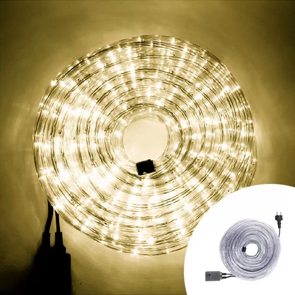 Tubo luminoso 20 metri da esterno da 480 Led Bianco Caldo Wisdom