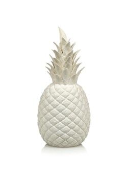 Pols Potten Ananas porselein 30 cm - Gebroken wit