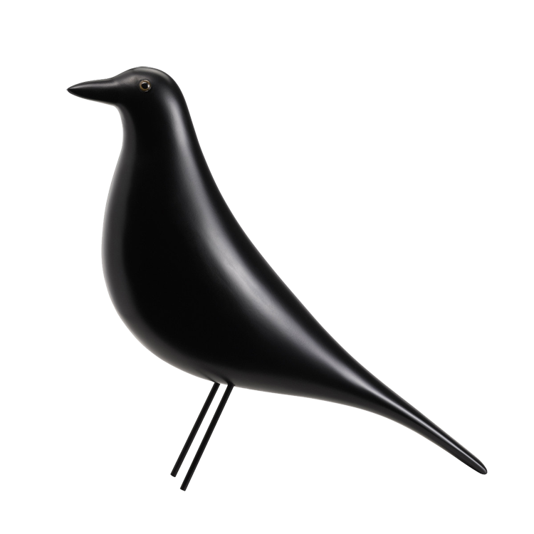 domini decoratie Housebird zwart - 29 x 29 x 10cm - Hout