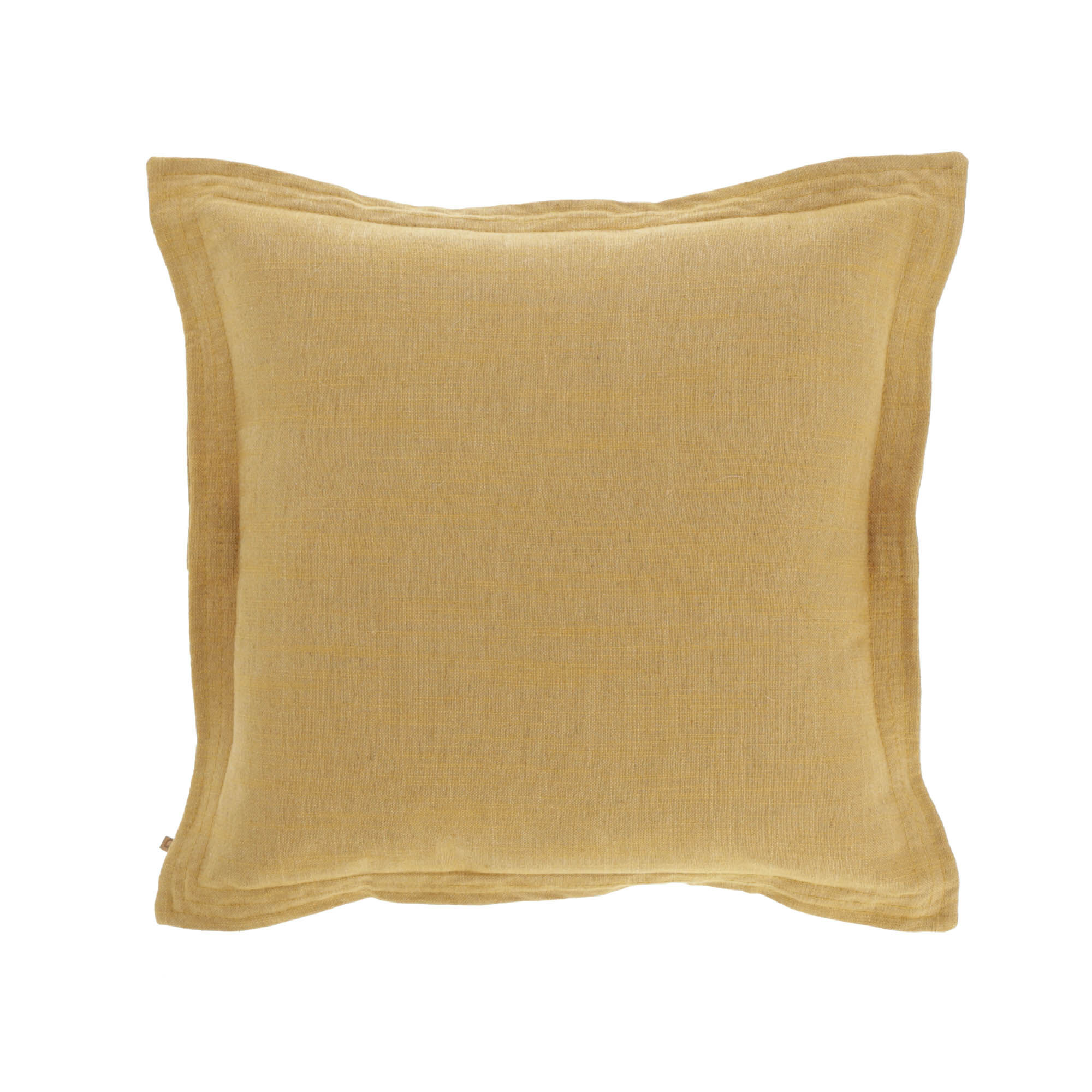 Kave Home - Kussenhoes Maelina 45 x 45 cm mosterd