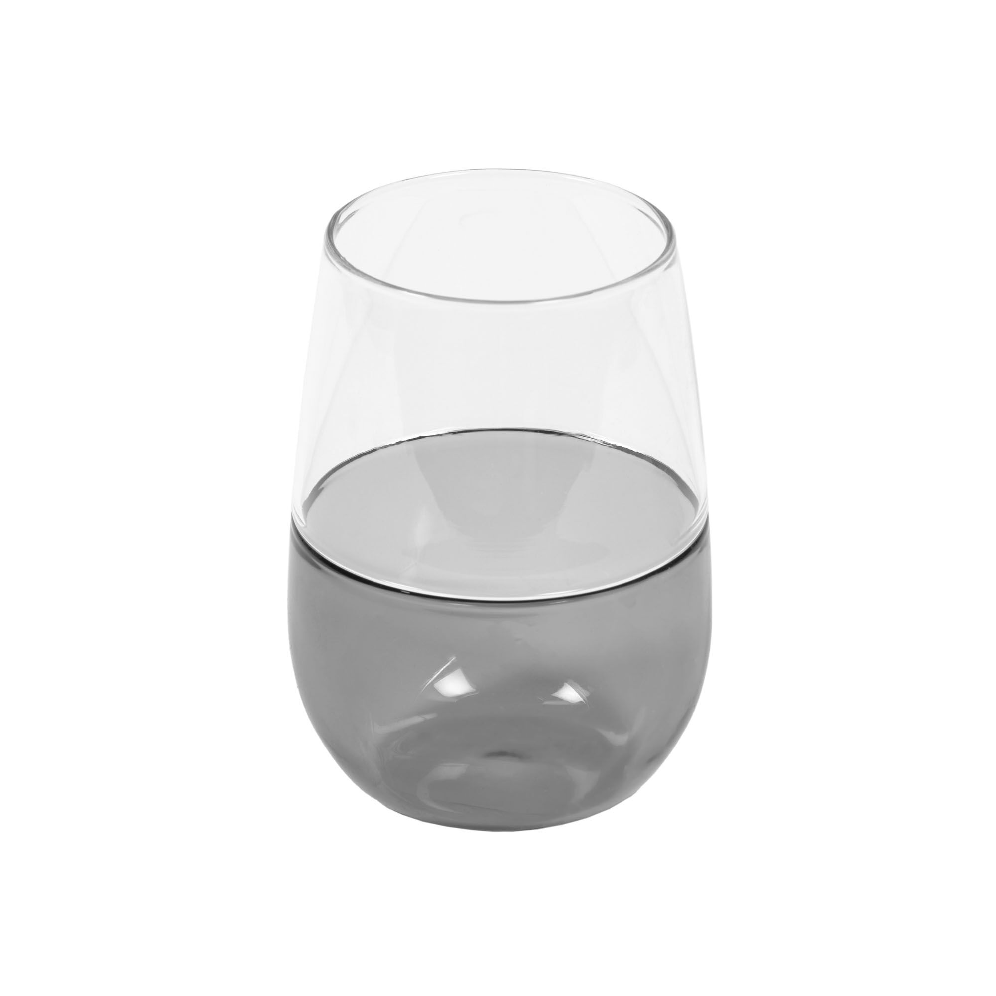 Kave Home - Inelia groot glas transparant en grijs