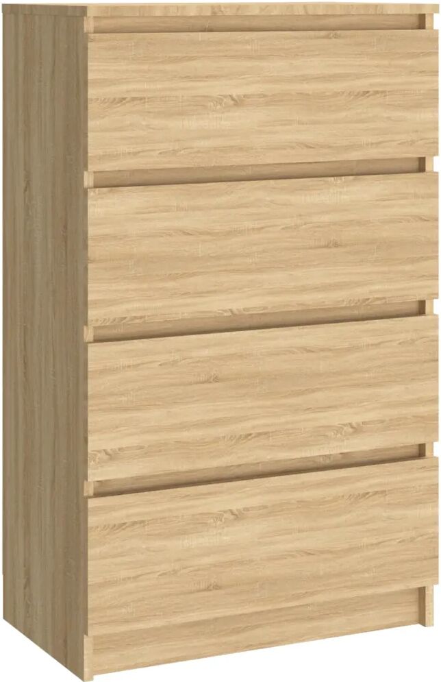 vidaXL Dressoir 60x35x98,5 cm spaanplaat sonoma eikenkleurig