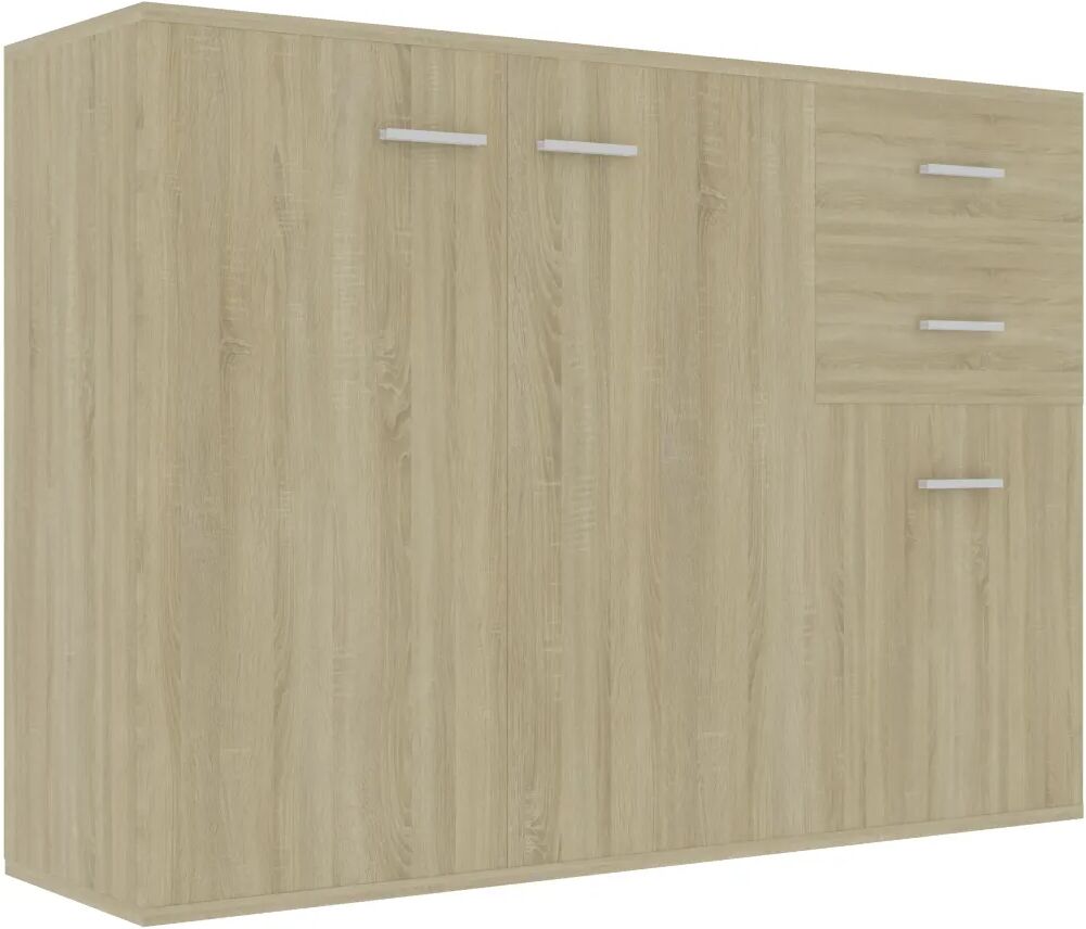 vidaXL Dressoir 105x30x75 cm spaanplaat sonoma eikenkleurig