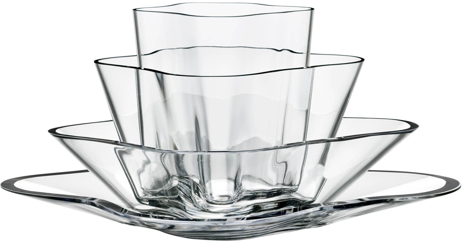 iittala Alvar Aalto Bloem Helder (4 delig)