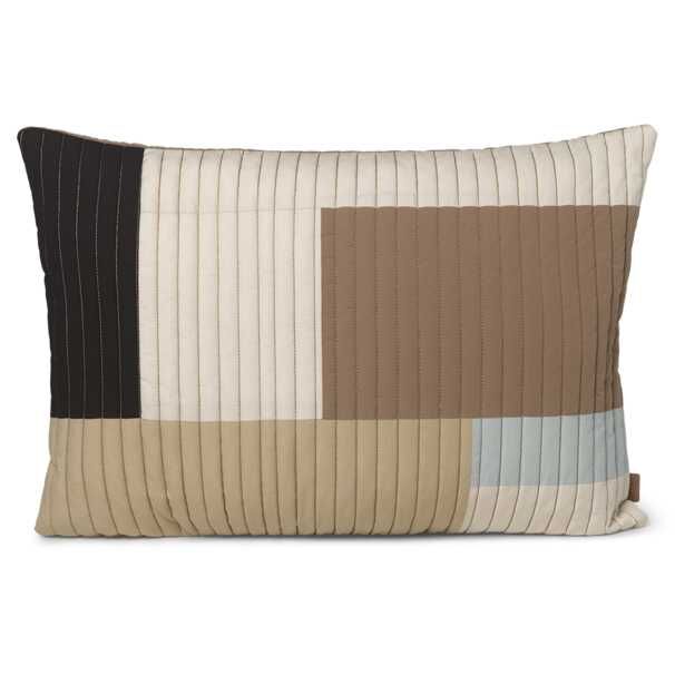 Ferm Living Shay Patchwork Quilt kussen 60x40 Desert