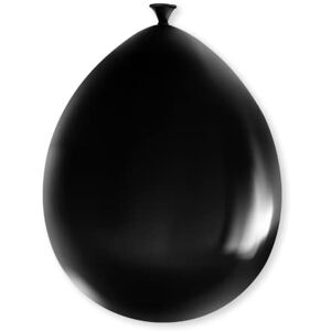 PD-Party 7036538 Decoratieve Feest Ballonnen   Party Balloons   Natuurlijk Rubber (Latex)   Viering Metallic Zwart, 30cm Lengte x 30cm Breedte x 30cm Hoogte