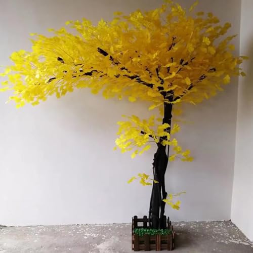 Sohodoo Kunstmatige Ginkgo boom, Ginkgo boom nep boom echte houten stengels, simulatie kunstmatige plant interieur modellering landschap Party Decor (Size : 4mx3.5m)