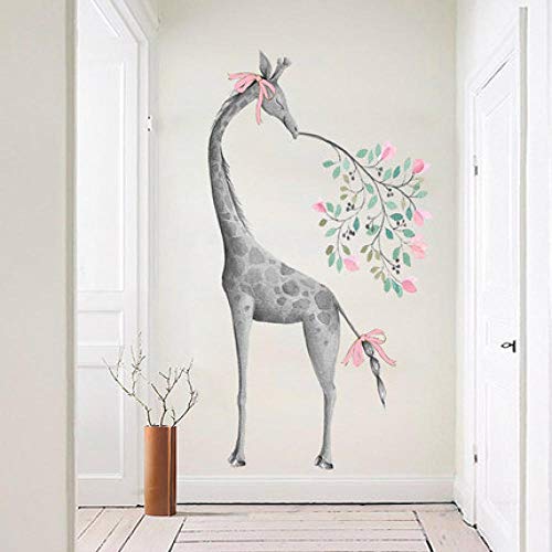 JIAPAI 3D Giraffe Behang Kids Muursticker DIY Dier Baby Kamers Home Decor Poster Deur Stickers Muurschildering