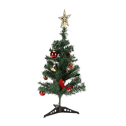 Aeun Bureau Kerstboom, Mini 19.7inch Kunstmatige Tafelblad Kerstboom DIY voor Thuis