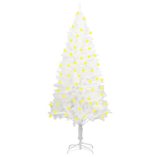 vidaXL Kunstkerstboom met verlichting 120 cm wit