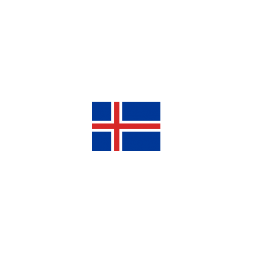 Vlaggenclub.nl vlag IJsland 30x45cm