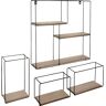 BEAU by Bo Atmosphera Wandplanken set van 4 - wandrek - wandbox - grote set wandrekjes