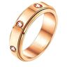 Despora Anxiety ring (Zirkonia) Rosé Goud 22.00 mm / maat 69